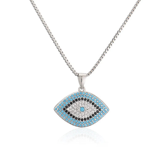 Pendentif Oeil Bleu Protecteur - Chance